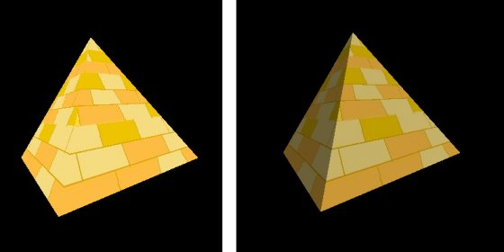 Beispiel: Pyramide mit gerichteter und Umgebungsbeleuchtung